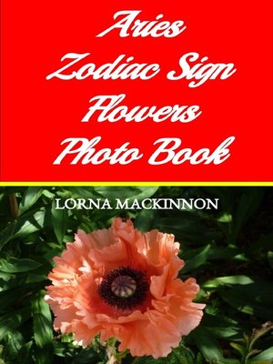 cover image of Aries Zodiac Sign Flowers Photo Book